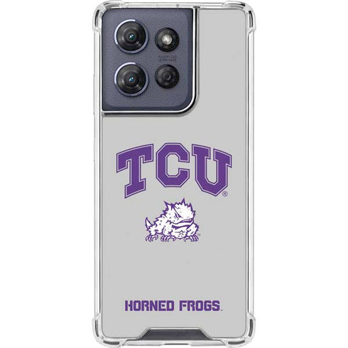 Texas Christian University Horned Frogs Logo Print Moto G Play 5G (2025) Clear Case