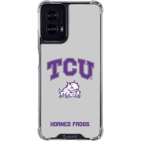 Texas Christian University Horned Frogs Logo Print Moto G Power 5G (2024) Clear Case