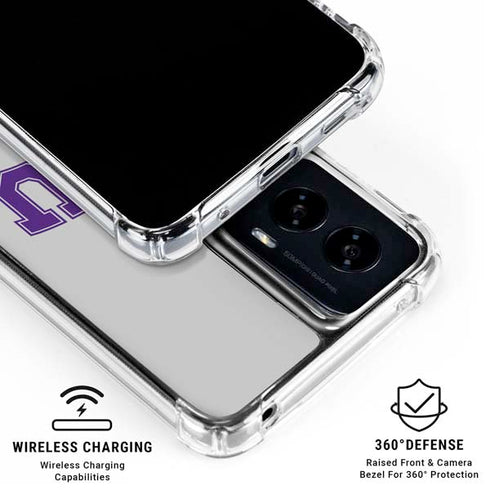 Texas Christian University Horned Frogs Logo Print Moto G Power 5G (2024) Clear Case