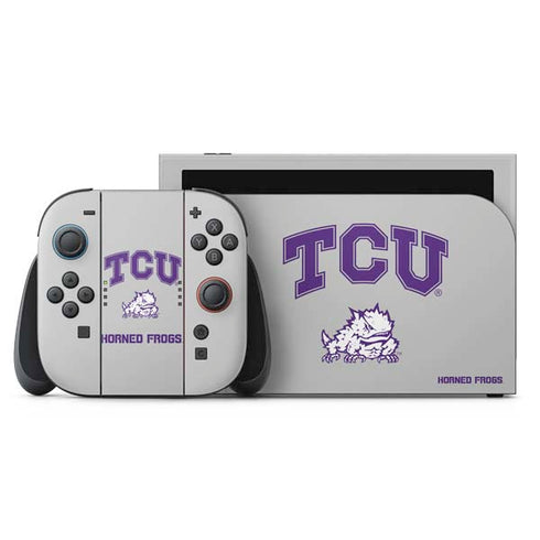 Texas Christian University Horned Frogs Logo Print Nintendo Skins