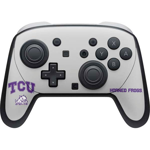 Texas Christian University Horned Frogs Logo Print Nintendo Switch 2 (2025) Pro Controller Skin