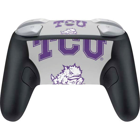 Texas Christian University Horned Frogs Logo Print Nintendo Switch 2 (2025) Pro Controller Skin