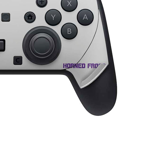 Texas Christian University Horned Frogs Logo Print Nintendo Switch 2 (2025) Pro Controller Skin