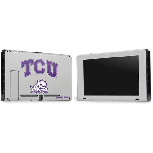 Texas Christian University Horned Frogs Logo Print Nintendo Switch Bundle Skin
