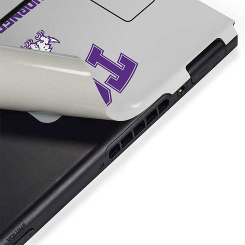 Texas Christian University Horned Frogs Logo Print Nintendo Switch Bundle Skin