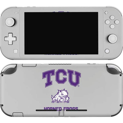 Texas Christian University Horned Frogs Logo Print Nintendo Switch Lite Skin