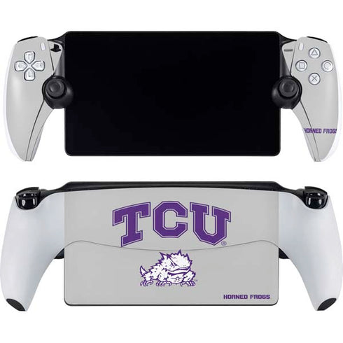 Texas Christian University Horned Frogs Logo Print PlayStation Portal Remote Player Skin