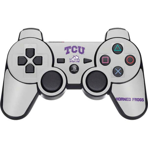 Texas Christian University Horned Frogs Logo Print PS3 Dual Shock wireless controller Skin