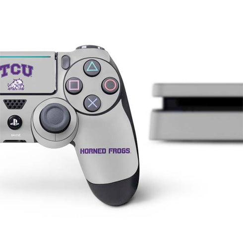 Texas Christian University Horned Frogs Logo Print PS4 Slim Bundle Skin