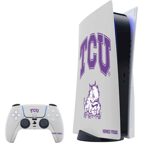 Texas Christian University Horned Frogs Logo Print PS5 Bundle Skin