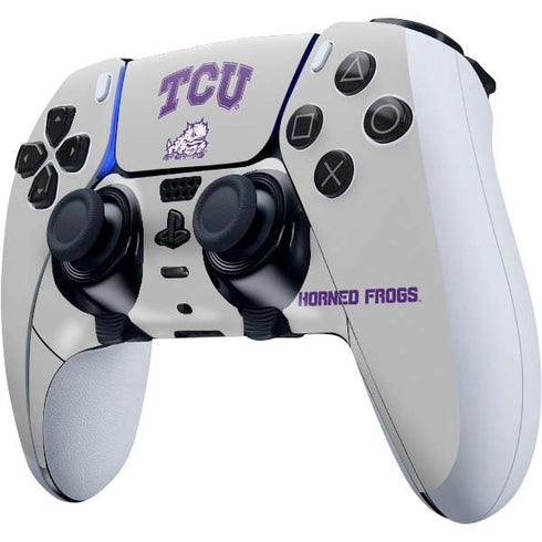 Texas Christian University Horned Frogs Logo Print PS5 DualSense Edge Pro Controller Skin