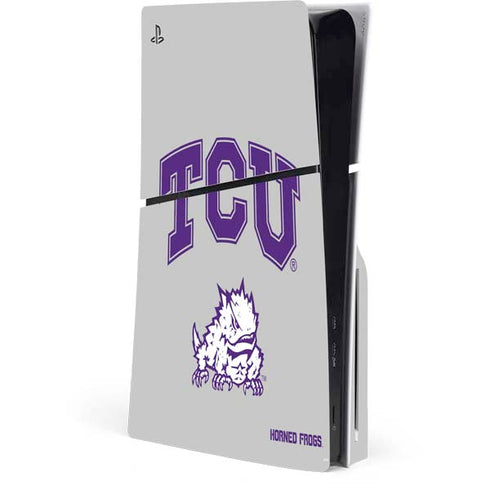 Texas Christian University Horned Frogs Logo Print PlayStation PS5 Skins