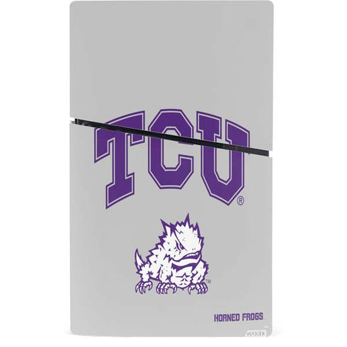 Texas Christian University Horned Frogs Logo Print PS5 Slim Digital Edition Bundle Skin