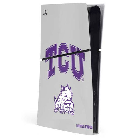 Texas Christian University Horned Frogs Logo Print PS5 Slim Digital Edition Console Skin