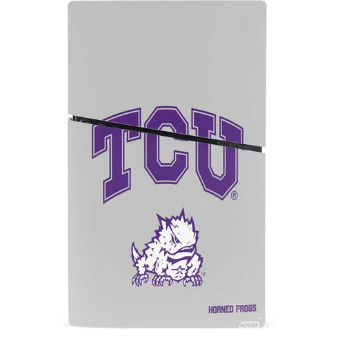 Texas Christian University Horned Frogs Logo Print PS5 Slim Digital Edition Console Skin