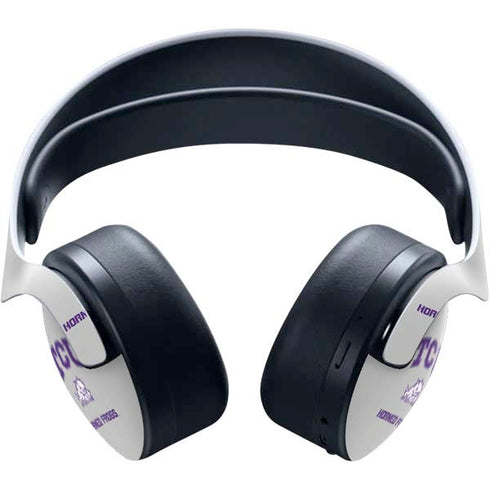 Texas Christian University Horned Frogs Logo Print PULSE 3D Wireless Headset for PS5 Skin