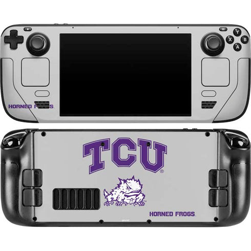 Texas Christian University Horned Frogs Logo Print Steam Deck Handheld Gaming Computer OLED Skin