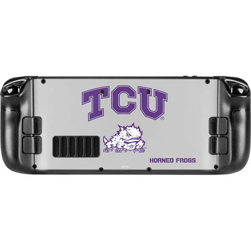 Texas Christian University Horned Frogs Logo Print Steam Deck Handheld Gaming Computer Skin
