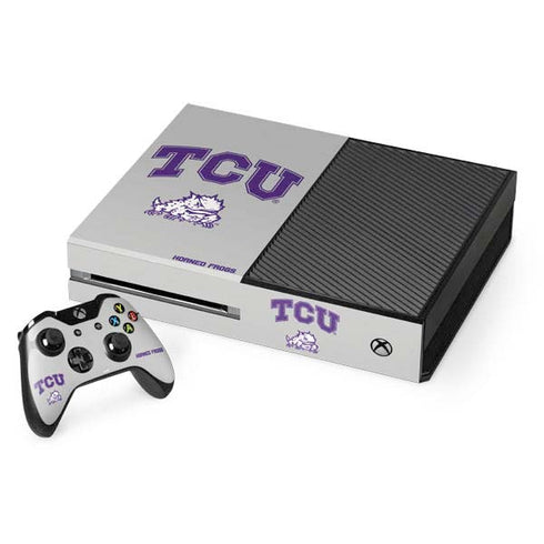 Texas Christian University Horned Frogs Logo Print Xbox One Skins