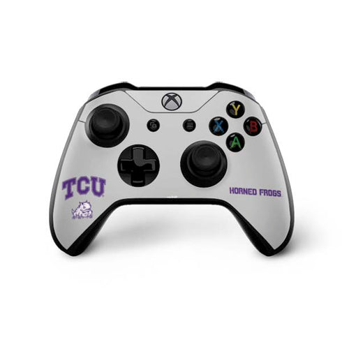 Texas Christian University Horned Frogs Logo Print Xbox One X Bundle Skin