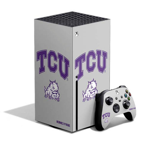 Texas Christian University Horned Frogs Logo Print Xbox Series X Bundle Skin
