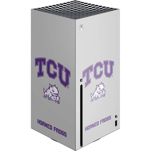 Texas Christian University Horned Frogs Logo Print Xbox Series X Console Skin