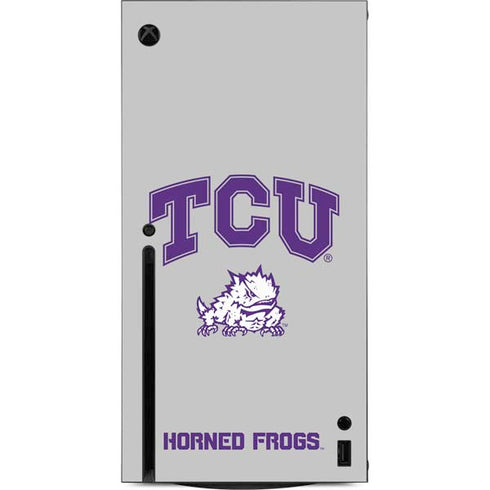 Texas Christian University Horned Frogs Logo Print Xbox Series X Console Skin