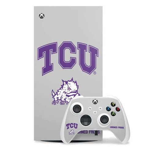 Texas Christian University Horned Frogs Logo Print Xbox Series X Skins