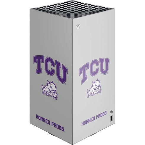 Texas Christian University Horned Frogs Logo Print XBox Series X Digital Edition Console Skin