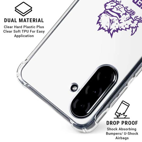 Texas Christian University Horned Frogs TCU Galaxy A36 5G Clear Case