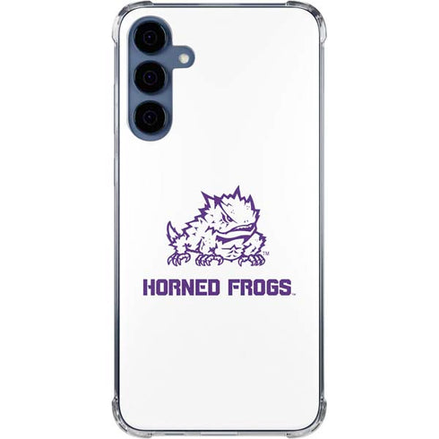 Texas Christian University Horned Frogs TCU Galaxy A55 5G Clear Case