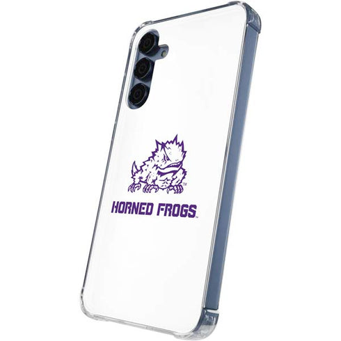 Texas Christian University Horned Frogs TCU Galaxy A55 5G Clear Case