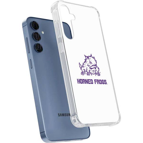 Texas Christian University Horned Frogs TCU Galaxy A55 5G Clear Case