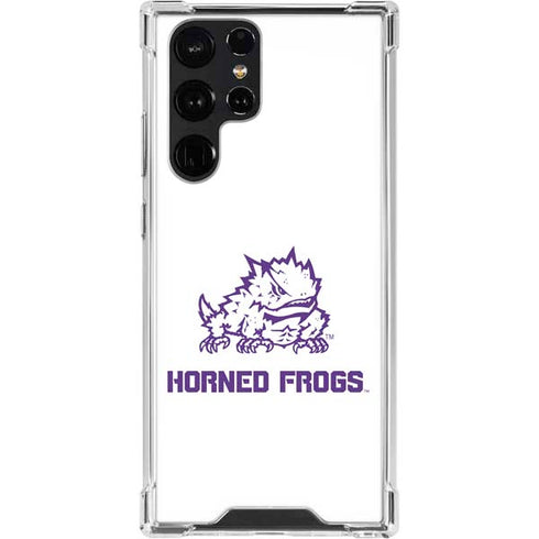 Texas Christian University Horned Frogs TCU Galaxy S23 Ultra Clear Case