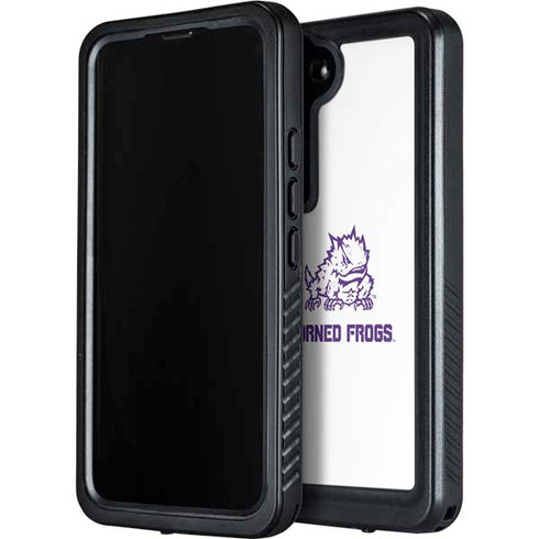 Texas Christian University Horned Frogs TCU Galaxy S23 Waterproof Case