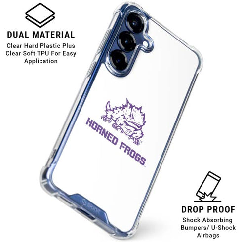 Texas Christian University Horned Frogs TCU Galaxy S25 Clear Case