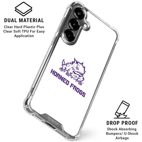 Texas Christian University Horned Frogs TCU Galaxy S26 Plus Clear Case