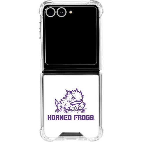 Texas Christian University Horned Frogs TCU Galaxy Z Flip7 Clear Case