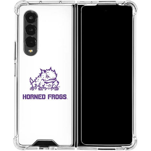 Texas Christian University Horned Frogs TCU Galaxy Z Fold4 5G Clear Case