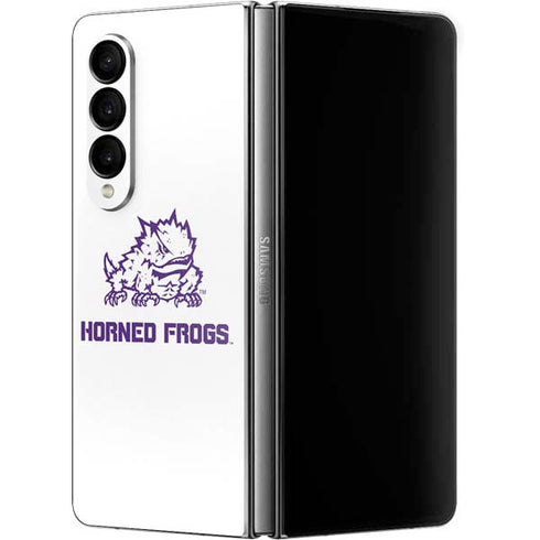Texas Christian University Horned Frogs TCU Galaxy Z Fold4 5G Skin