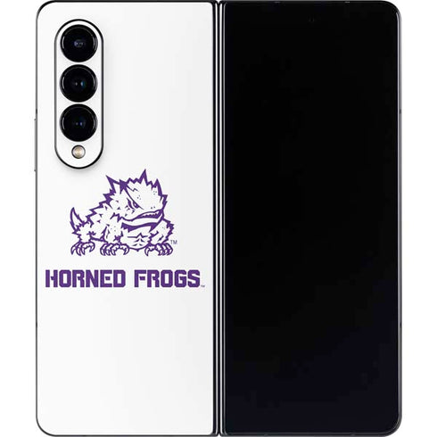 Texas Christian University Horned Frogs TCU Galaxy Z Fold4 5G Skin