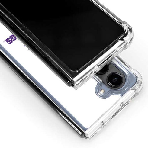 Texas Christian University Horned Frogs TCU Galaxy Z Fold5 5G Clear Case