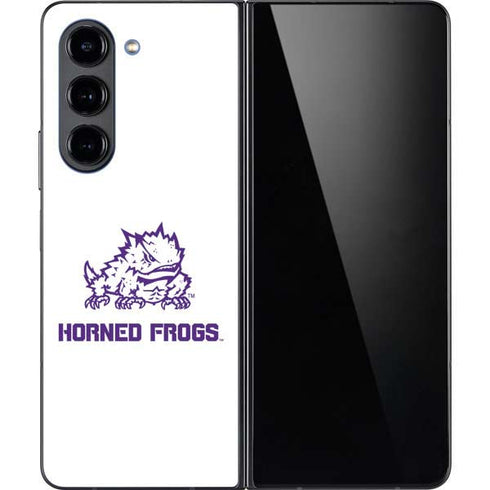 Texas Christian University Horned Frogs TCU Galaxy Z Fold5 5G Skin