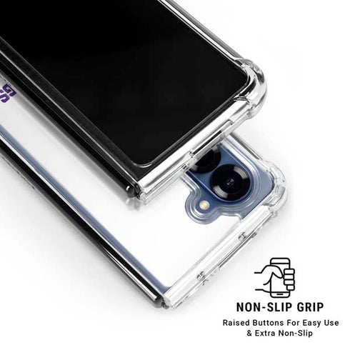 Texas Christian University Horned Frogs TCU Galaxy Z Fold7 Clear Case