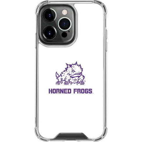 Texas Christian University Horned Frogs TCU iPhone 14 Pro Clear Case
