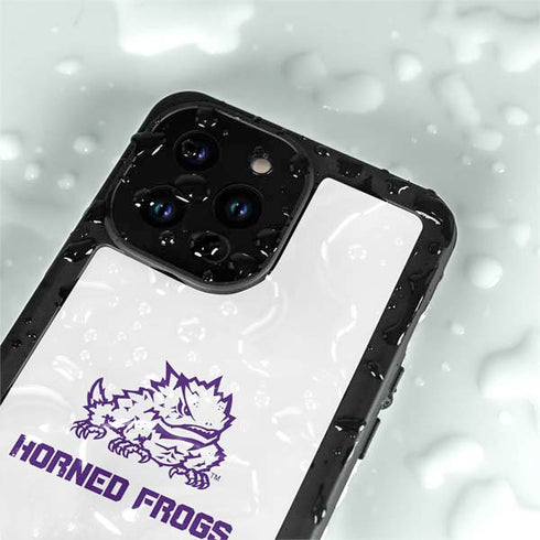 Texas Christian University Horned Frogs TCU iPhone 14 Pro Max Waterproof Case