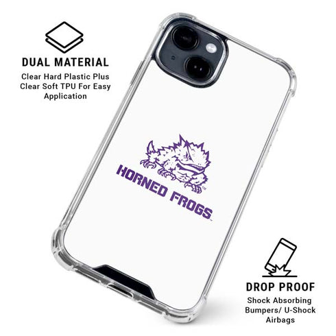 Texas Christian University Horned Frogs TCU iPhone 15 Clear Case