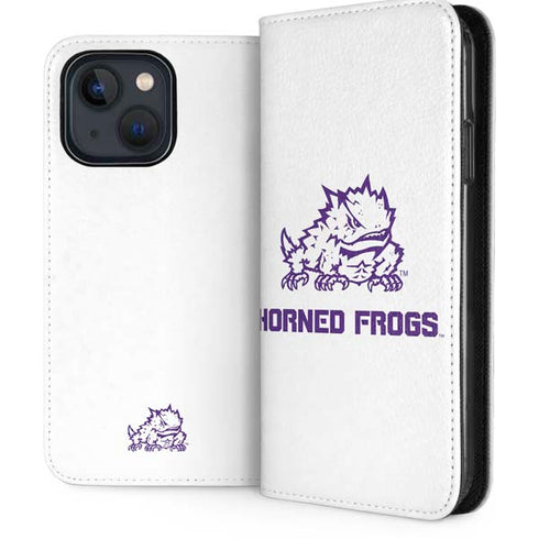 Texas Christian University Horned Frogs TCU iPhone 15 Folio Case
