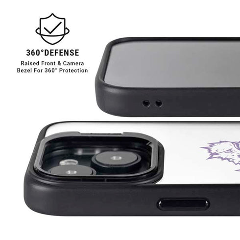 Texas Christian University Horned Frogs TCU iPhone 15 Plus Kickstand Case