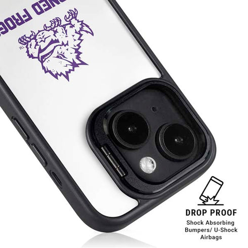 Texas Christian University Horned Frogs TCU iPhone 15 Plus Kickstand Case